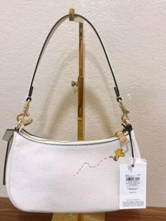 Coach X Peanuts Teri Shoulder Bag With Snoopy - Picture 5 of 8